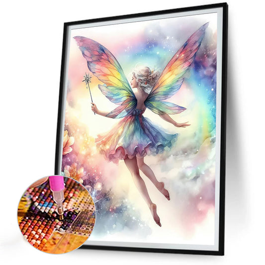 Butterfly Fairy - Full Round Drill Diamond Painting 30*40CM
