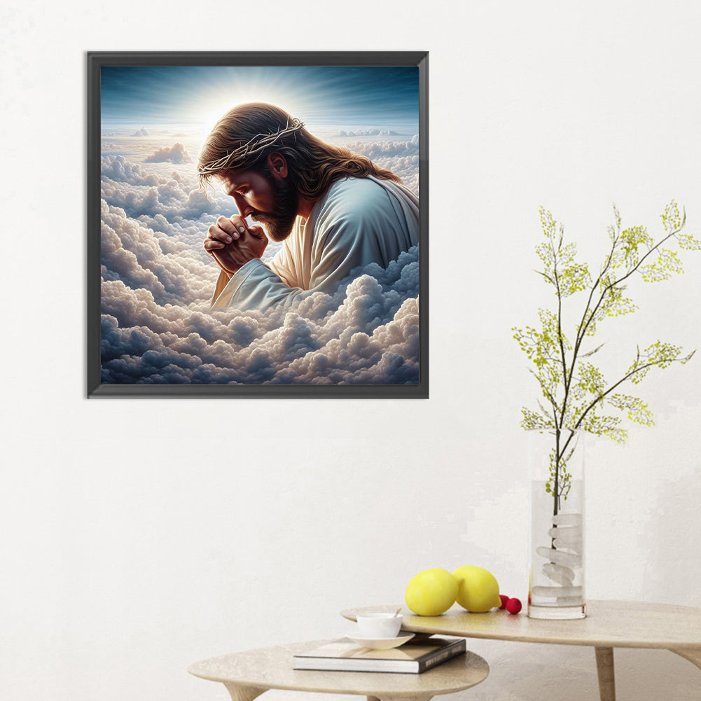Earth And Jesus - Full Round Drill Diamond Painting 30*30CM