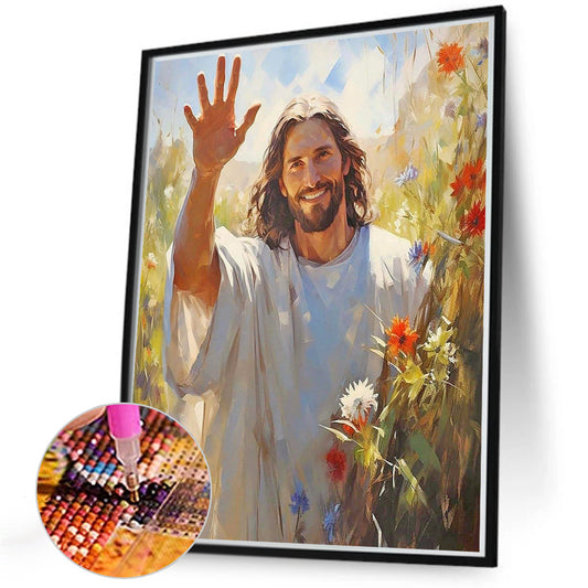 Jesus - Full Round Drill Diamond Painting 40*50CM