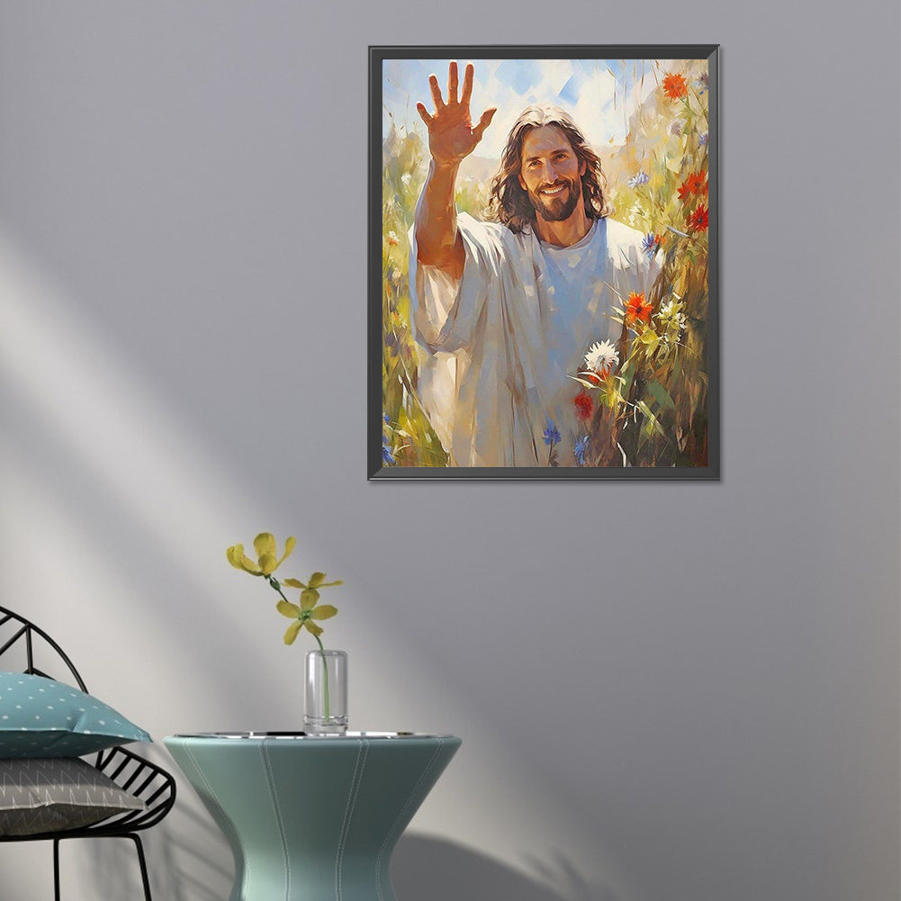 Jesus - Full Round Drill Diamond Painting 40*50CM