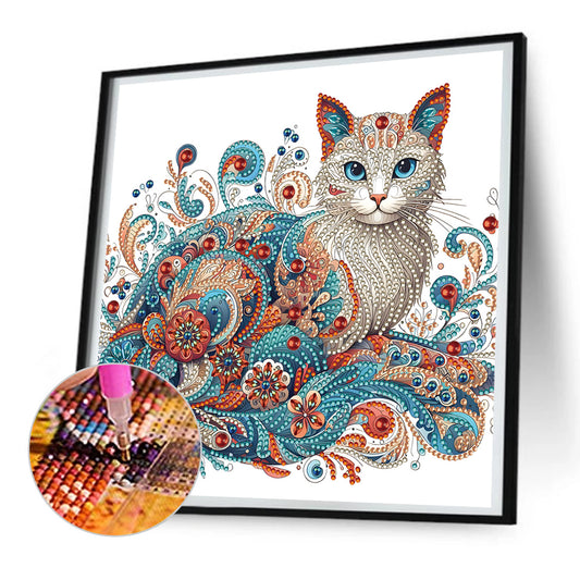 Exquisite Cat - Special Shaped Drill Diamond Painting 30*30CM