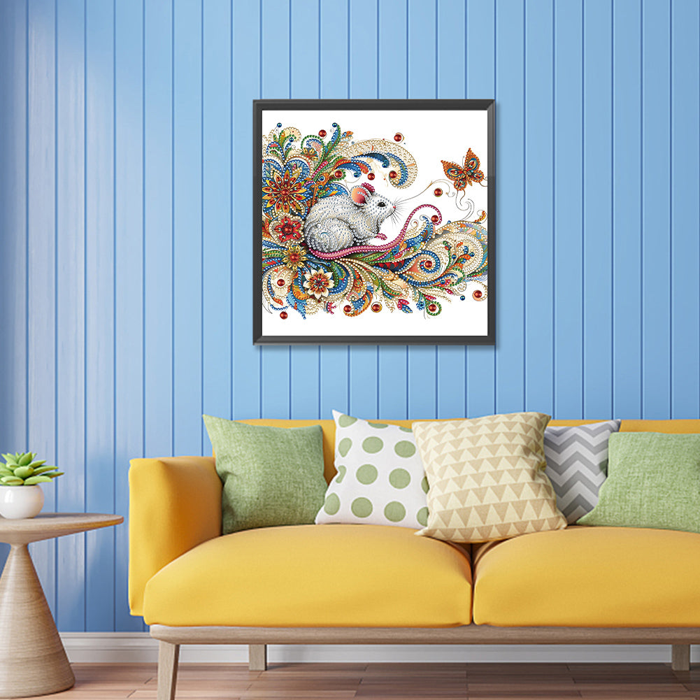 Exquisite Mouse - Special Shaped Drill Diamond Painting 30*30CM