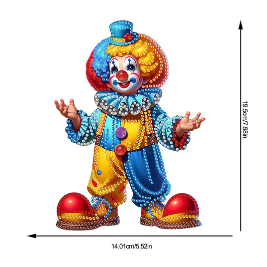 Acrylic Clown Table Top Diamond Painting Ornament Kits for Home Office Decor
