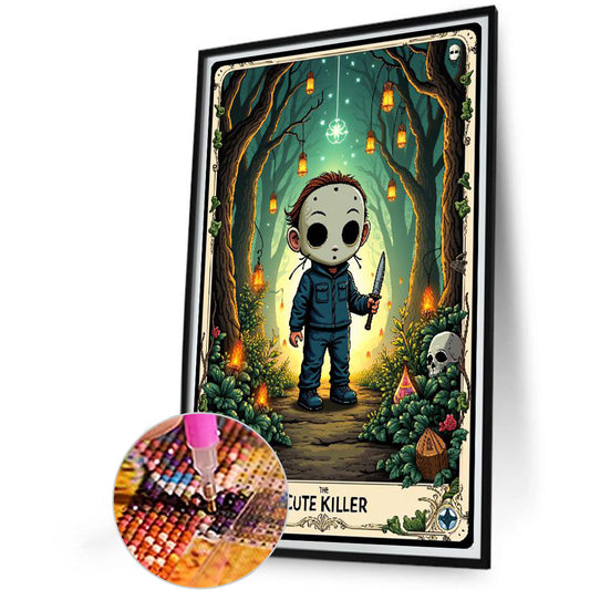 Halloween Horror Tarot - Full Round Drill Diamond Painting 40*60CM