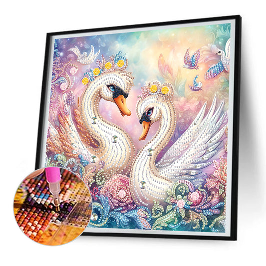 Swan - Special Shaped Drill Diamond Painting 30*30CM