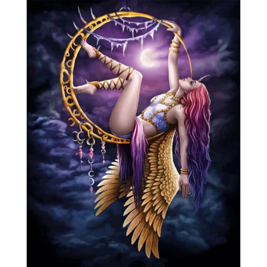 Dreamcatcher Girl - Full AB Round Drill Diamond Painting 40*50CM