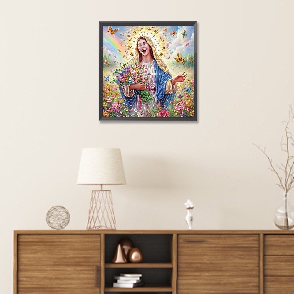 Our Lady Of Jesus - Special Shaped Drill Diamond Painting 40*40CM