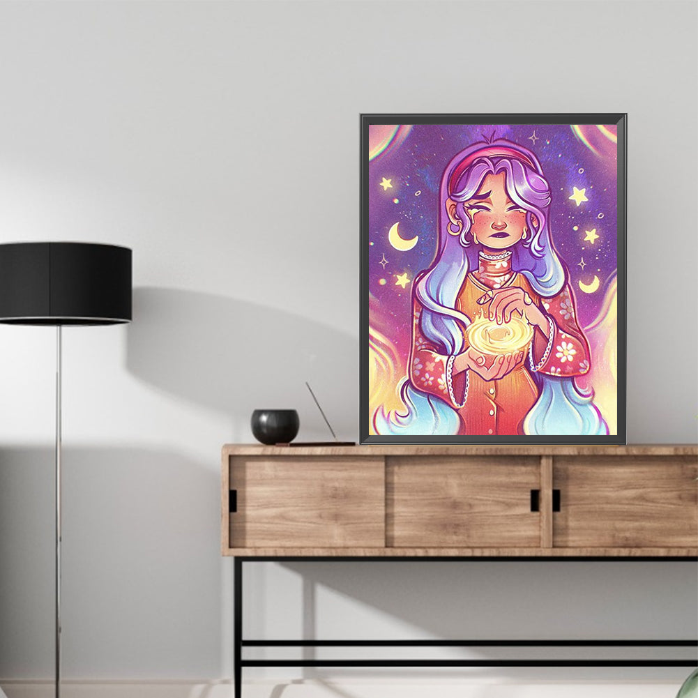 Comic Girl - Full Square Drill Diamond Painting 40*50CM