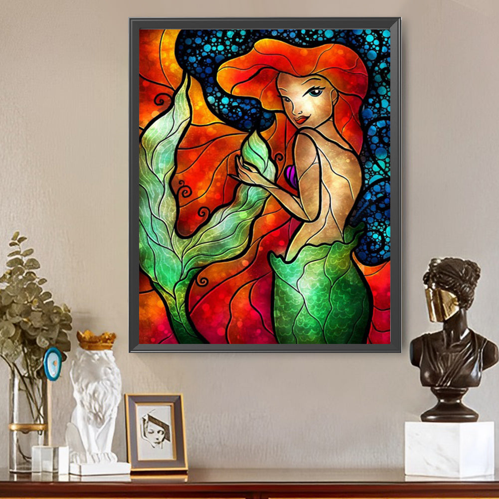 Mermaid - Full AB Square Drill Diamond Painting 40*50CM