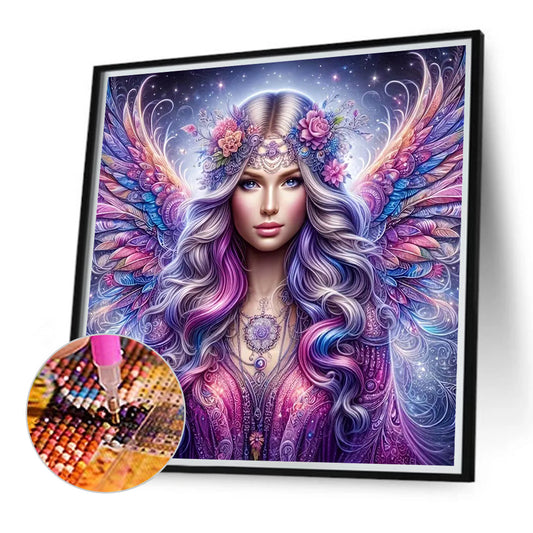Angel Girl - Full Round Drill Diamond Painting 40*40CM