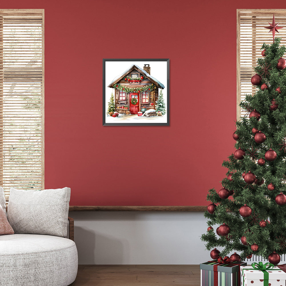 Christmas House - Full Round Drill Diamond Painting 40*40CM