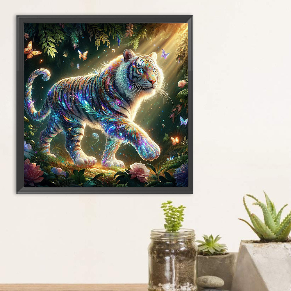 Tiger - Full Round Drill Diamond Painting 30*30CM