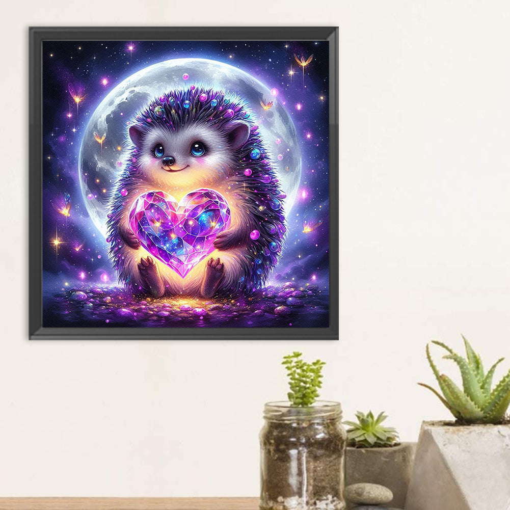 Love Hedgehog - Full Round Drill Diamond Painting 30*30CM