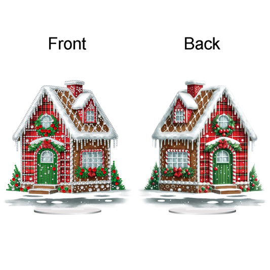 Acrylic Special Shape Christmas DIY Diamond Painting Desktop Ornaments