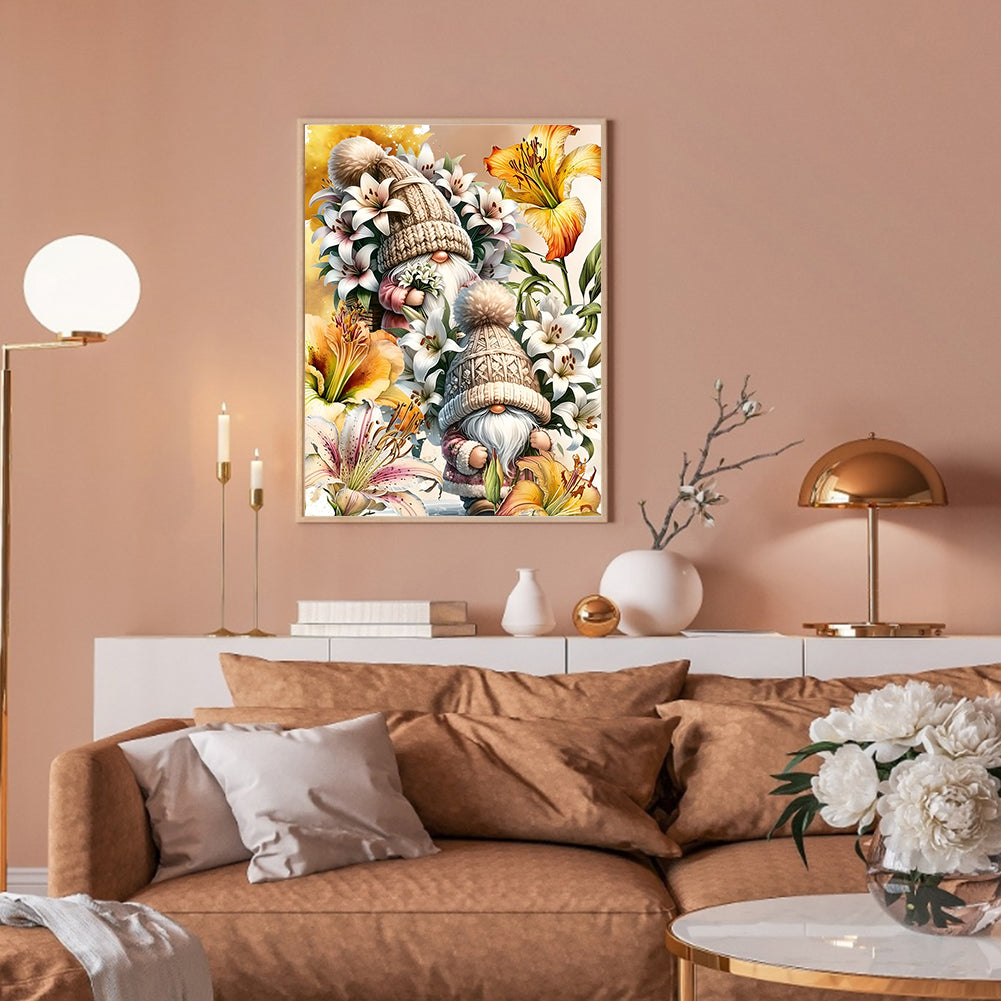 Flower Goblin - Full Round Drill Diamond Painting 30*40CM