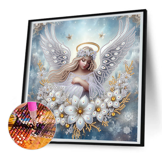 Angel - Partial Special-Shaped Drill Diamond Painting 30*30CM