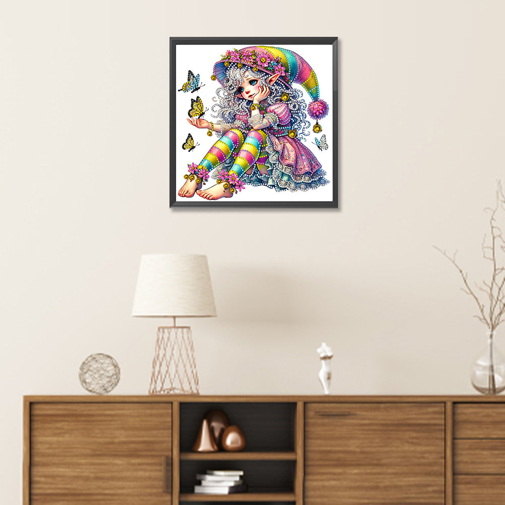 Spring Garden Girl - Partial Special-Shaped Drill Diamond Painting 30*30CM