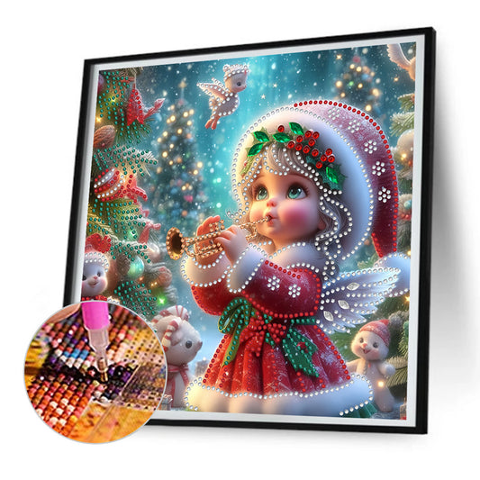 Christmas Atmosphere Kids - Partial Special-Shaped Drill Diamond Painting 30*30CM
