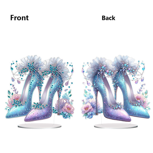 Acrylic Special Shape Elegant High Heels Desktop Diamond Painting Art Kits