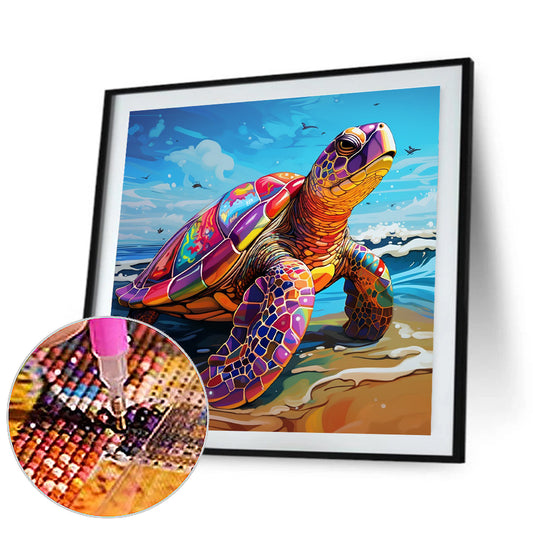 Sea Turtles - Full Round Drill Diamond Painting 30*30CM