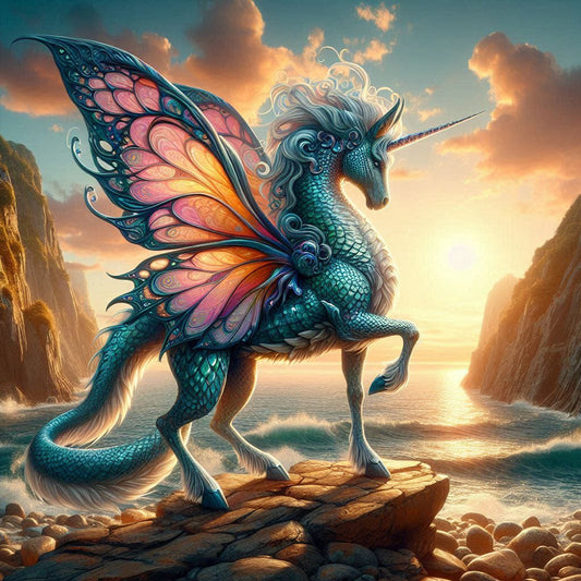 Unicorn Mythical Beast - Full Square Drill Diamond Painting 40*40CM