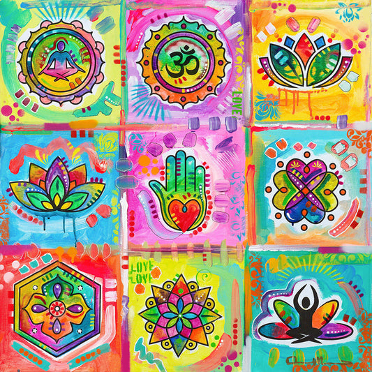 Meditation - Full AB Square Drill Diamond Painting 50*50CM