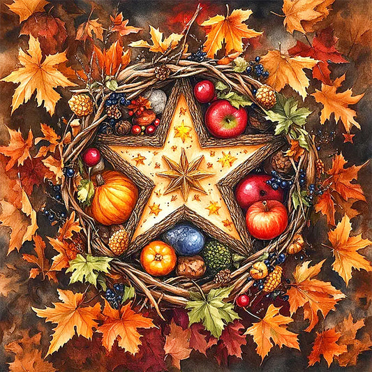 Autumn Fruits - Full AB Round Drill Diamond Painting 40*40CM