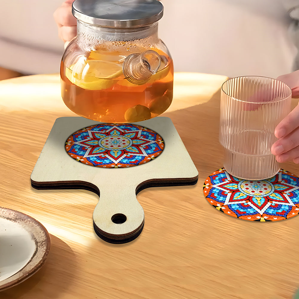 Mandala Diamond Painting Art Place Mats DIY Diamond Dot Kits for Beginners