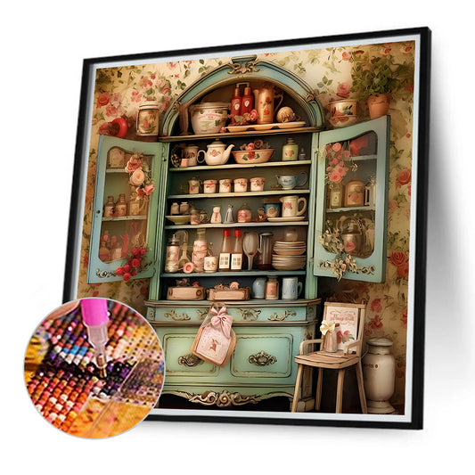 Warm Cabinet - Full Round Drill Diamond Painting 40*40CM