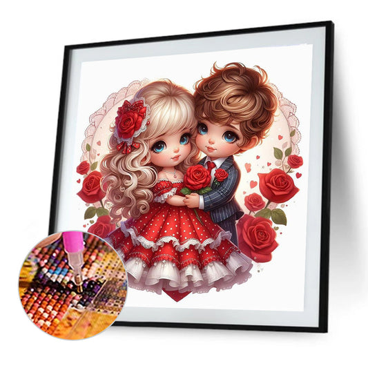 Valentine'S Day Couple - Full Round Drill Diamond Painting 40*40CM