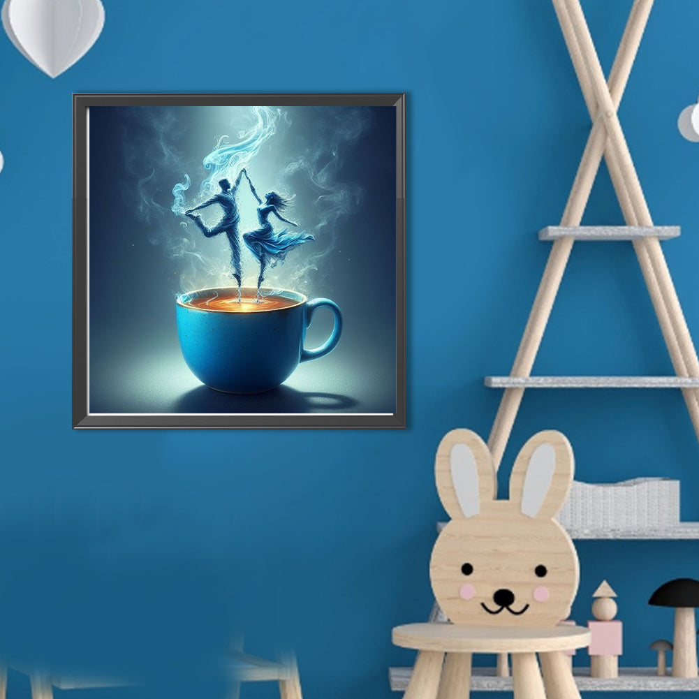 Dancer On Coffee - Full Round Drill Diamond Painting 40*40CM