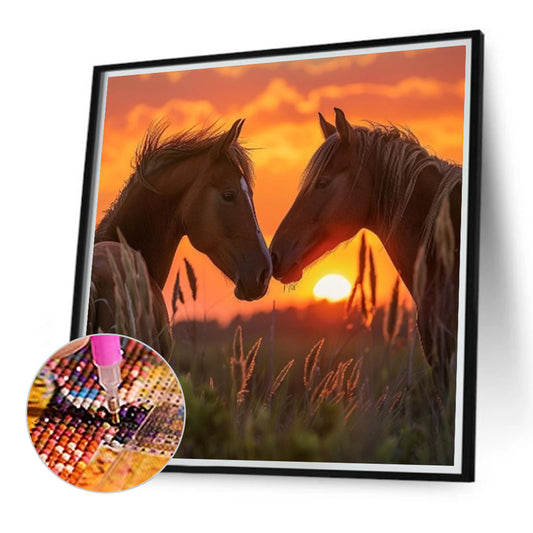 Horse - Full Round Drill Diamond Painting 40*40CM
