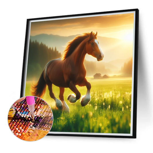 Horse - Full Round Drill Diamond Painting 40*40CM