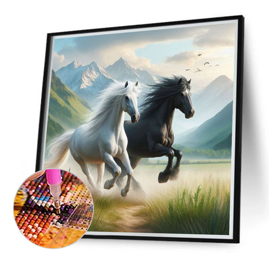 Horse - Full Round Drill Diamond Painting 40*40CM