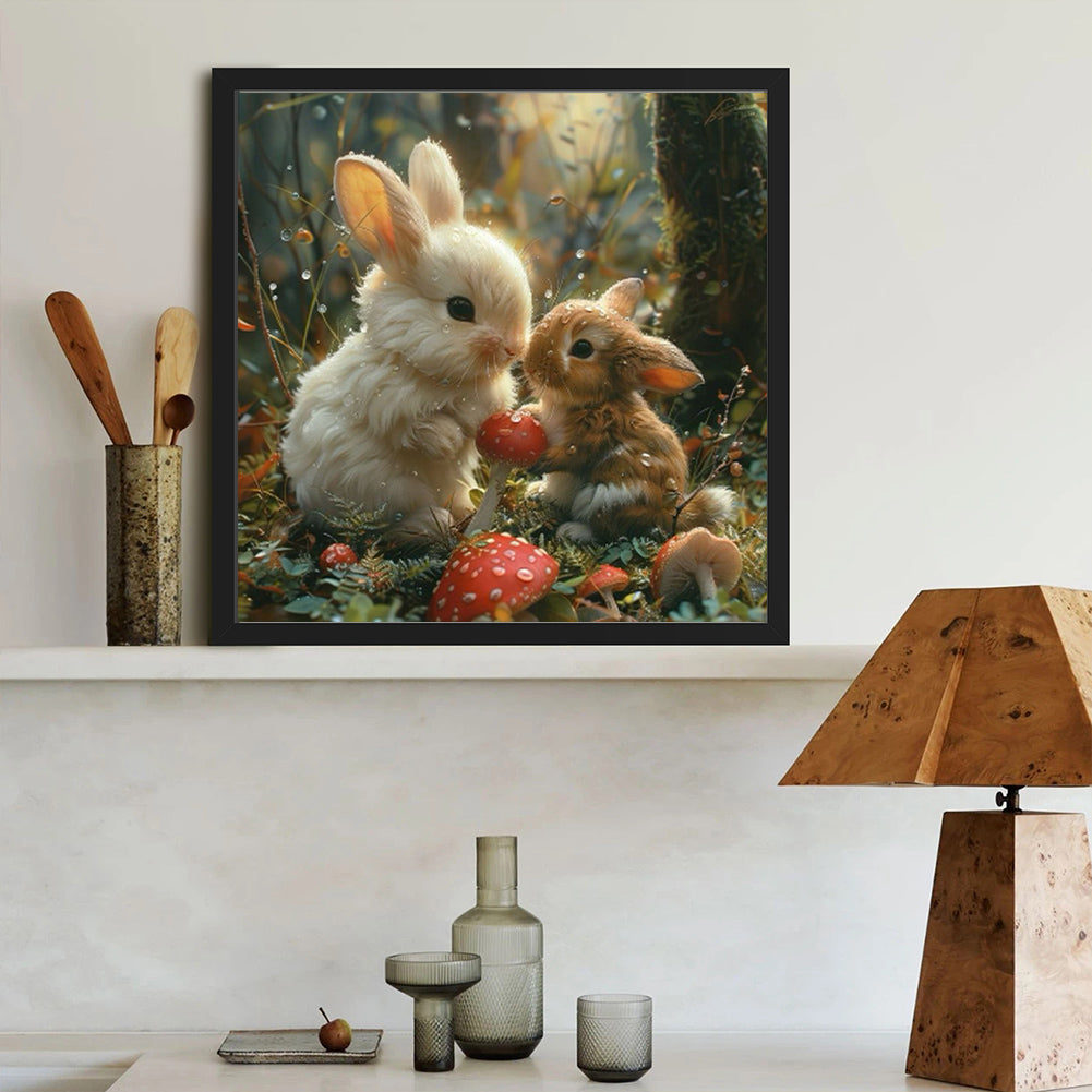 Rabbit - Full Round Drill Diamond Painting 40*40CM