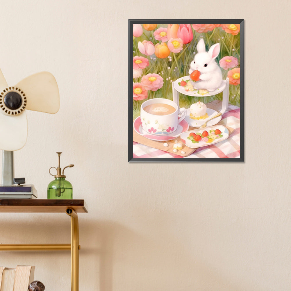 Rabbit - Full Round Drill Diamond Painting 40*50CM