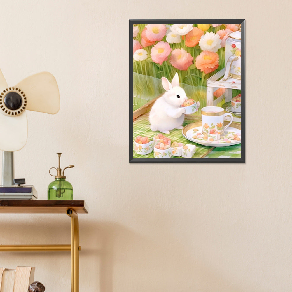 Rabbit - Full Round Drill Diamond Painting 40*50CM