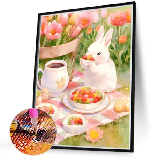 Rabbit - Full Round Drill Diamond Painting 40*50CM