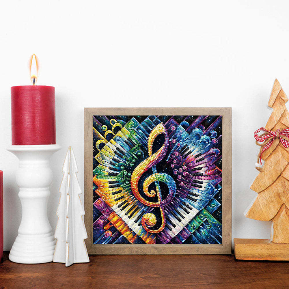Piano Notes - Special Shaped Drill Diamond Painting 30*30CM