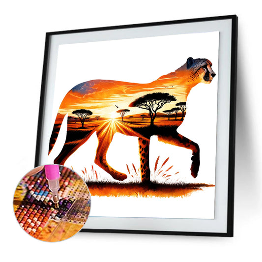 Leopard - Full Round Drill Diamond Painting 30*30CM