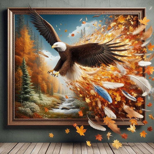 Eagle Escapes The Frame - Full Square Drill Diamond Painting 40*40CM