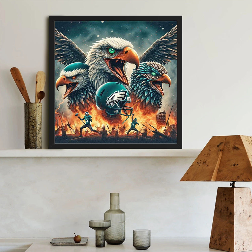 Philadelphia Eagles - Full Round Drill Diamond Painting 40*40CM