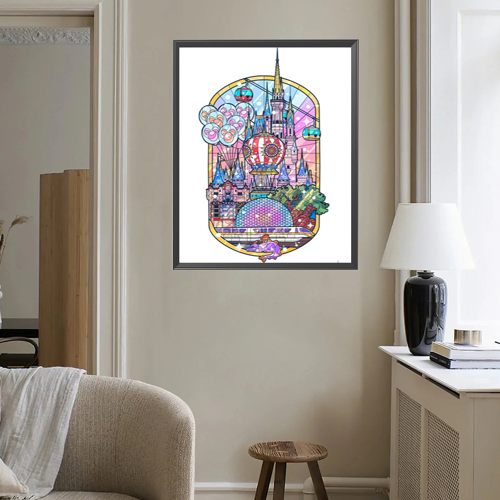 Disney Castle - Full Square Drill Diamond Painting 40*50CM