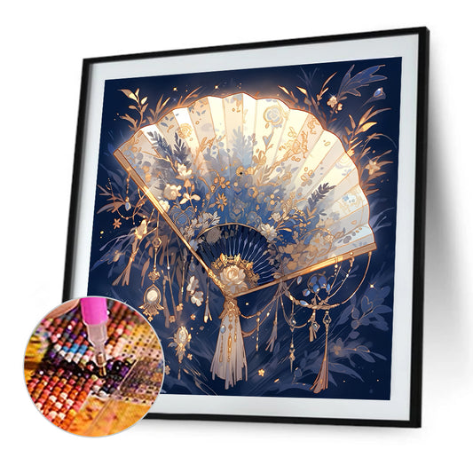 Exquisite Fan - Full Round Drill Diamond Painting 40*40CM