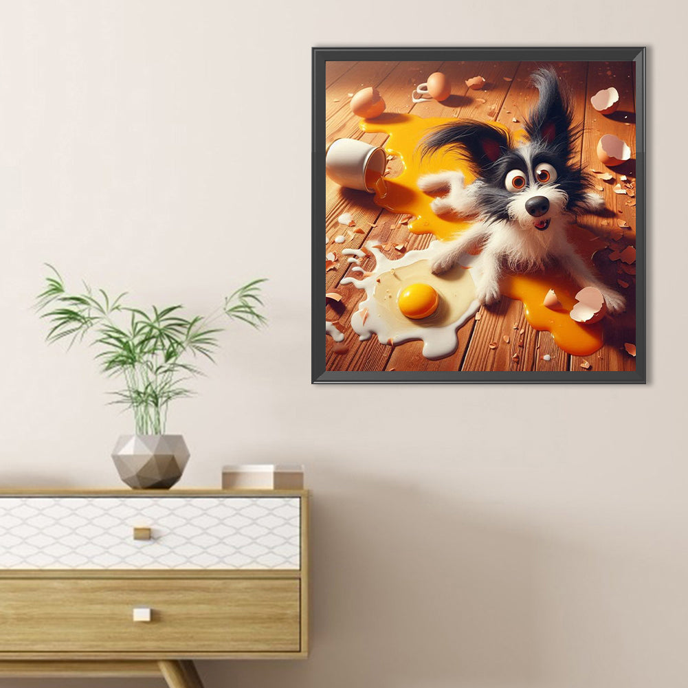 Dog - Full Round Drill Diamond Painting 40*40CM