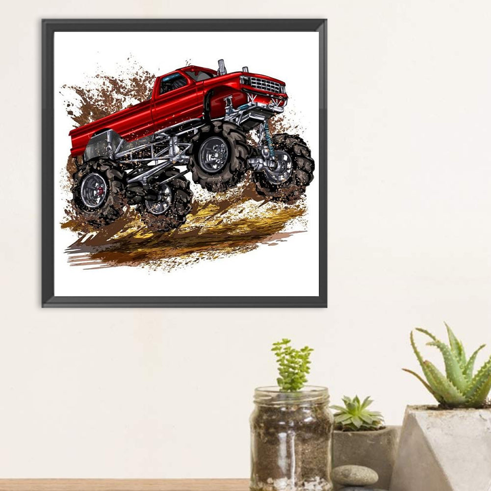 Car - Full Round Drill Diamond Painting 30*30CM