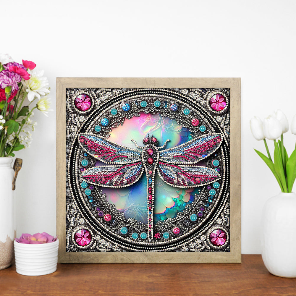 Dragonfly - Special Shaped Drill Diamond Painting 30*30CM