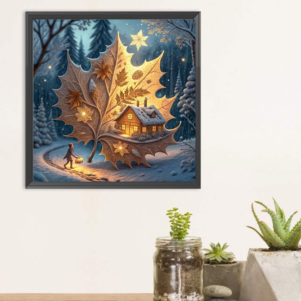 Magical Maple Leaf - Full Round Drill Diamond Painting 30*30CM