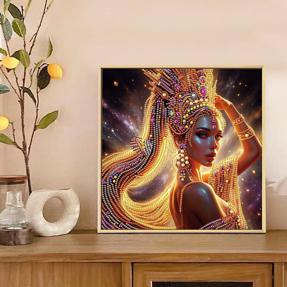 Elegant Woman - Special Shaped Drill Diamond Painting 30*30CM