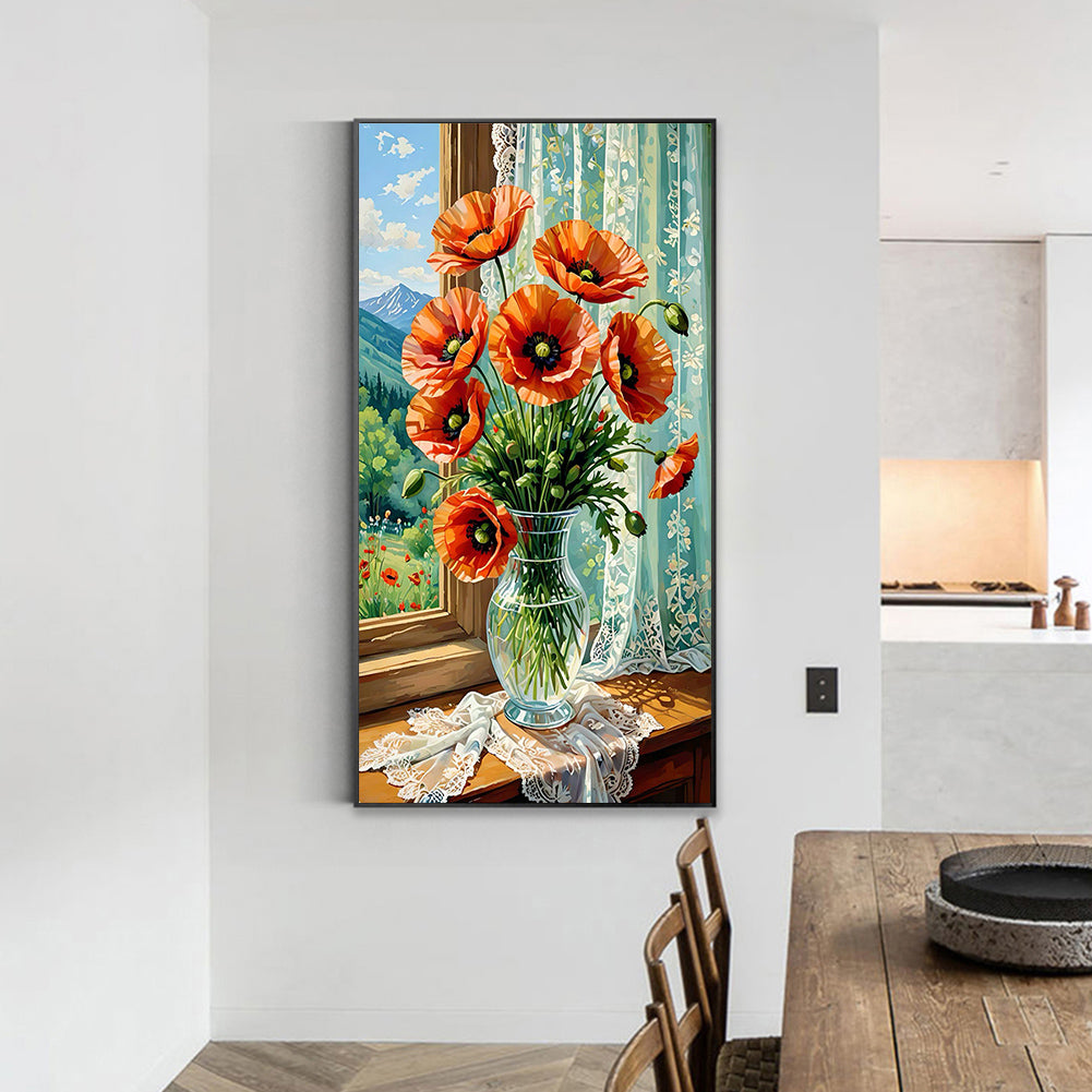 Poppy - Full Round Drill Diamond Painting 40*70CM